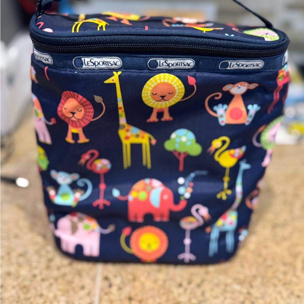 LeSportsac Blue Animal Print Bag